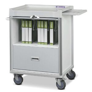 Vincal Carrello Porta Cartelle Cliniche Bianco- Xlarge