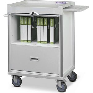 Vincal Carrello Porta Cartelle Cliniche Bianco