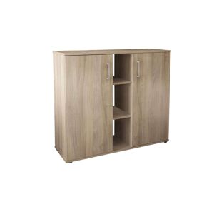 Milani Home mobile ingresso di design moderno con scarpiera e porta borse Marrone chiaro 102 x 87 x 35 cm