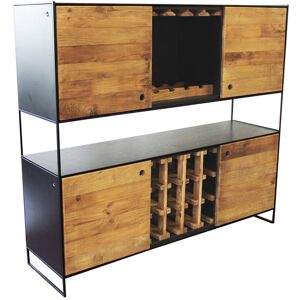 Pinus Black - Credenza In Legno Massiccio