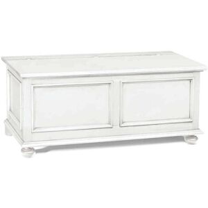 Milani Home Cassapanca Bianca 120 Per Interno Camera Cameretta Sala Da Pranzo Salotto Cucin Bianco 120 x 51 x 44 cm