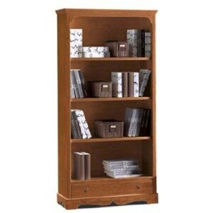 Milani Home Libreria Tinta Noce 94x36x189 Per Interno Ingresso Camera Cameretta Sala Da Pra Tinta noce 94 x 189 x 36 cm