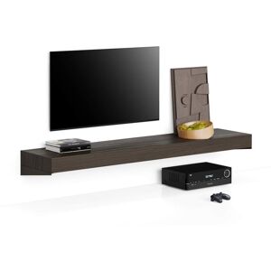 Mobili Fiver Porta Tv sospeso Evolution 180x40, Noce Scuro