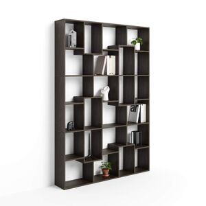 Mobili Fiver Libreria M Iacopo (160,8 x 236,4 cm), Noce Scuro
