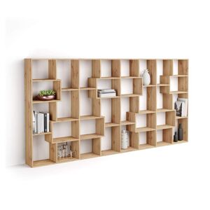 Mobili Fiver Libreria L Iacopo (160,8 x 314,6 cm), Rovere Rustico
