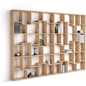 Mobili Fiver Libreria a parete XL Iacopo (321,6 x 236,4 cm), Rovere Rustico