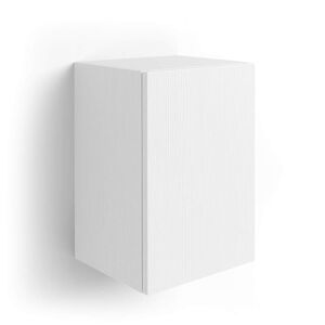 Mobili Fiver Pensile cubo con anta, Iacopo, Bianco Frassino