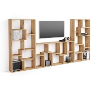 Mobili Fiver Parete TV Iacopo, Rovere Rustico