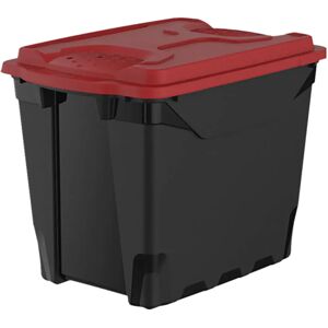 Mazzei BOX CON COPERCHIO 57x44x39 cm (LxHxP) 55 l COLORE NERO ROSSO