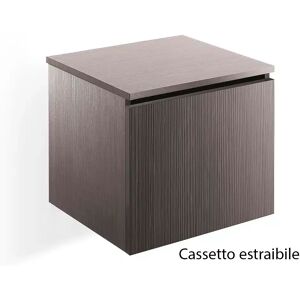 Mobile di servizio marrone con cassetto estraibile “soft close”