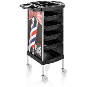 Carrello Barber porta oggetti 6 ripiani