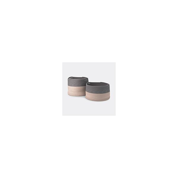 cassina 'podor' baskets, set of two, beige & grey