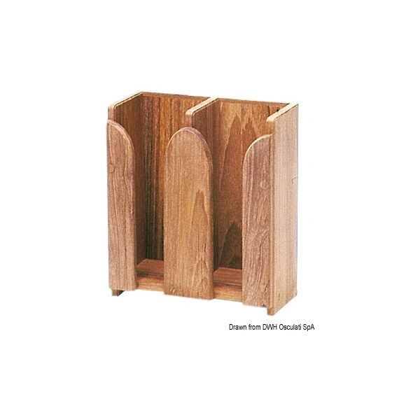 arc marine portatazze (impilabile) arc porta tazze teak 212x103x250 mm