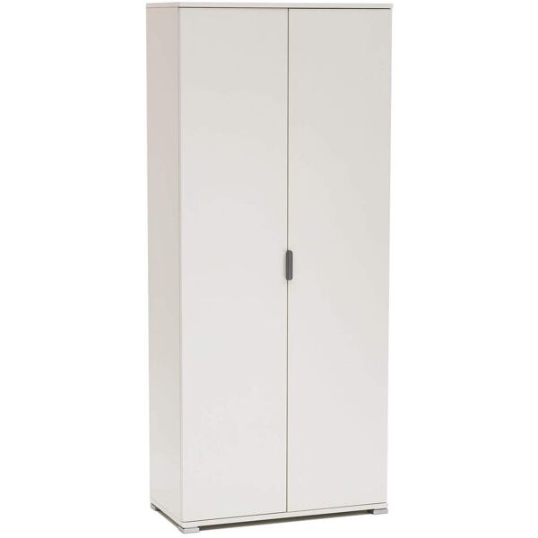 milani home armadio due ante 180 per soggiorno cucina bagno fatto in italia cm 75x38x174 h bianco 75 x 174 x 38 cm