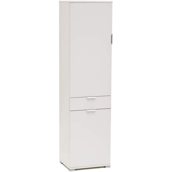 milani home armadio con 3 ante e un cassetto per soggiorno cucina bagno fatto in italia cm bianco 45 x 174 x 38 cm