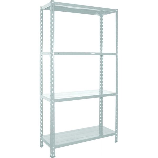 bizzotto 82 scaffale in metallo 4 ripiani dimensioni 70x30x150 cm colore bianco - minkitwh