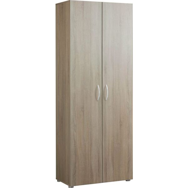 nbrand cl1559k501 armadio 2 ante con 7 ripiani in legno70x36x181h cm colore rovere - cl1559k501