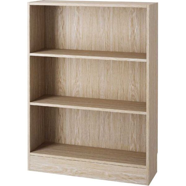 tvilum aps 71776/ak libreria verticale in legno 2 ripiani 79x27x107h cm colore quercia - working