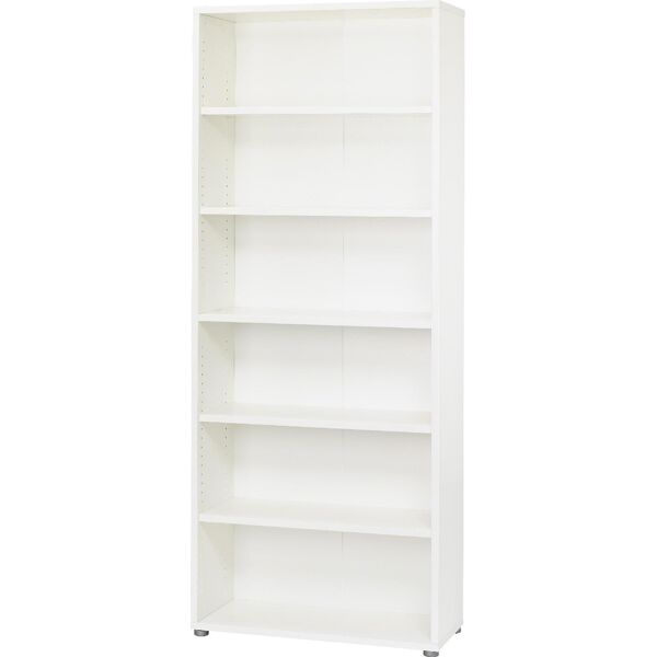 tvilum aps 80421-49ak libreria in legno 5 ripiani 89x40x222h cm colore bianco - 80421-49ak linea prima