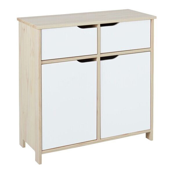 credenza 2 ante 2 cassetti in legno massello acero