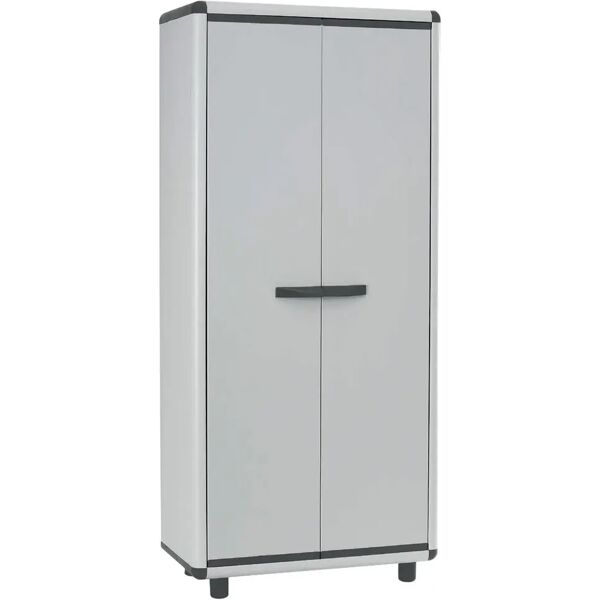 tecnomat armadio in resina garofalo 2 ante tuttopiani 70x175x39 cm grigio