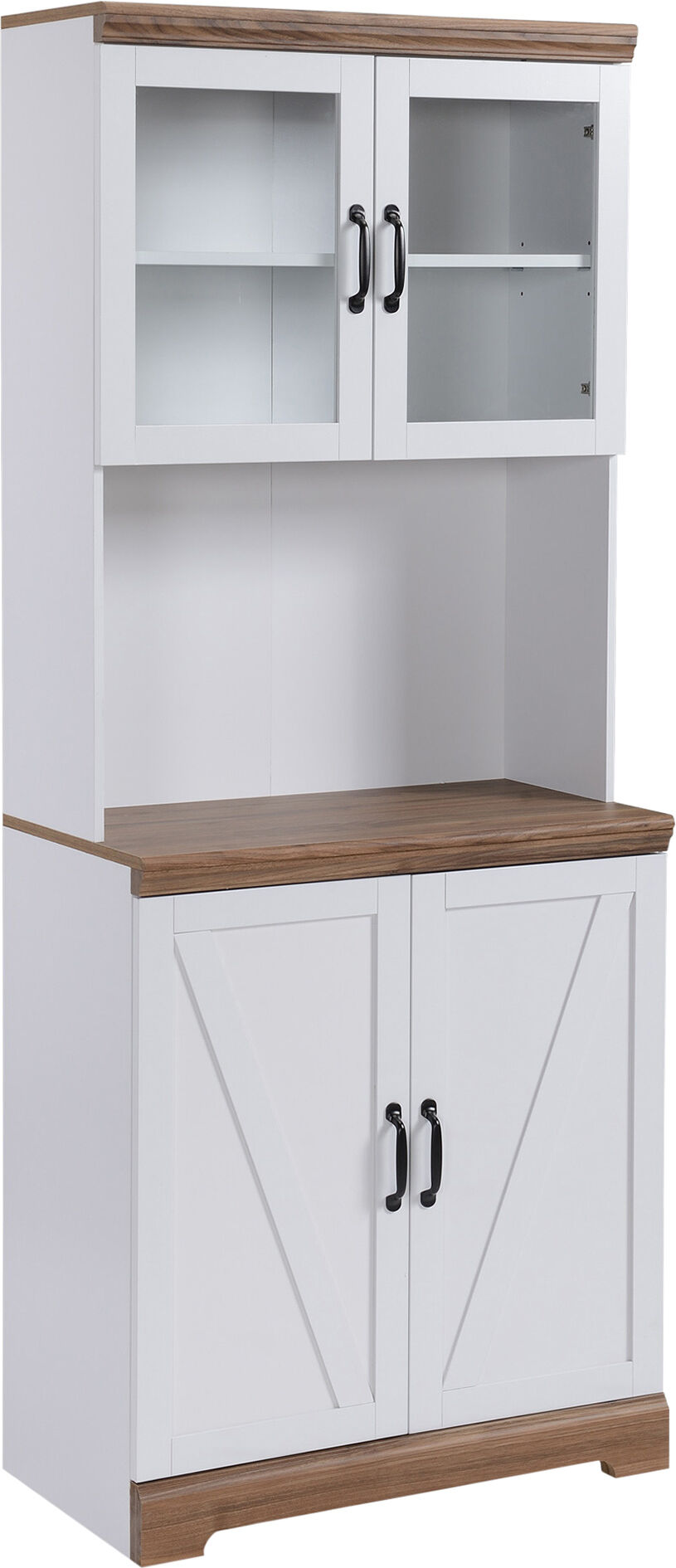 Homcom Credenza Cucina in MDF con Armadietti a 2 Ante e Piano di Lavoro, 80x39.5x176 cm