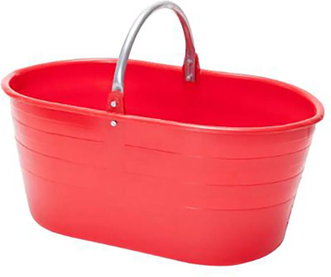 Cesta Ics Ovale Pesante Con Manico 51x31x21 Cm (Lxhxp) 25 L Rosso