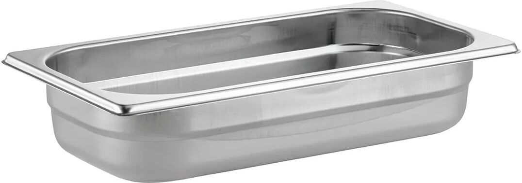 ABERT Bacinella Sovrapponibile 1/3 Alimentare 32,5x6,5x17,6cm (Lxhxp) 4 L Acciaio Inox 304