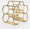 XLBoom 'pico' Wine Rack, M, Brass