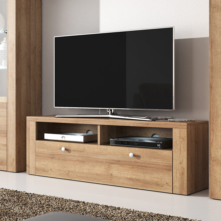 garneroarredamenti Mobile porta tv 1 anta 140x49cm rovere Paloma 2