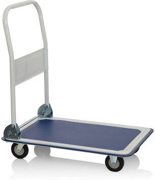 hjh OFFICE CARRY - Carrello a piattaforma Blu / bianco