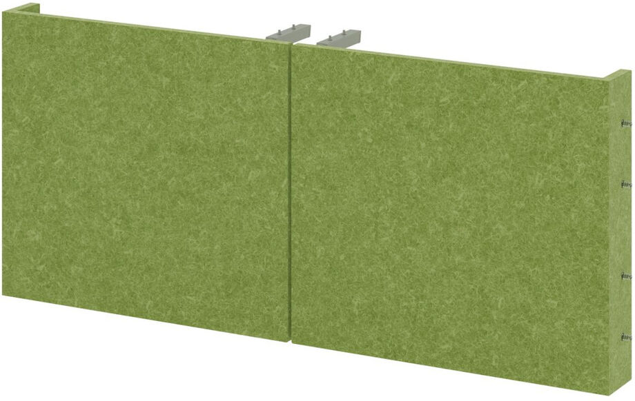 hjh OFFICE PRO FlexWall   Altezza 1 raccoglitore   Ante anti-rumore - Verde Chiaro