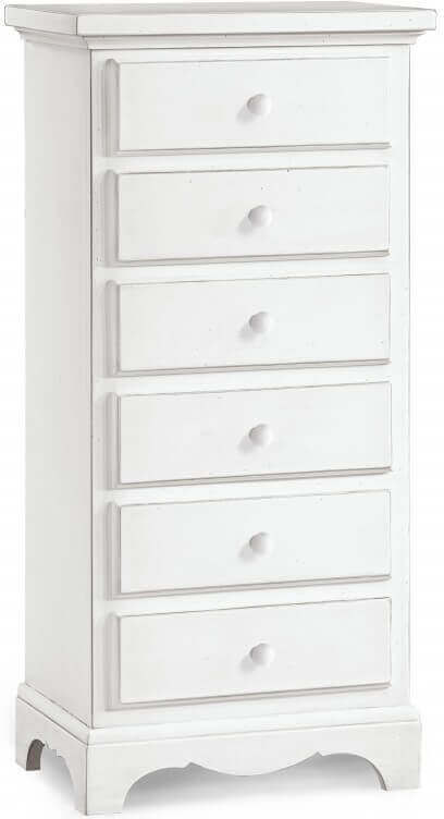 Milani Home Mobiletto 6 Cassetti 50x35x105 Per Interno Camera Cameretta Salotto Ingresso Cu Bianco 50 x 105 x 35 cm