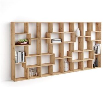 Mobili Fiver Libreria L Iacopo (160,8 x 314,6 cm), Rovere Rustico