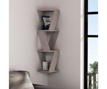 Relax e Design MOBILE ANGOLARE LIBRERIA SOSPESA 3 RIPIANI TORTORA 22x22xH.85