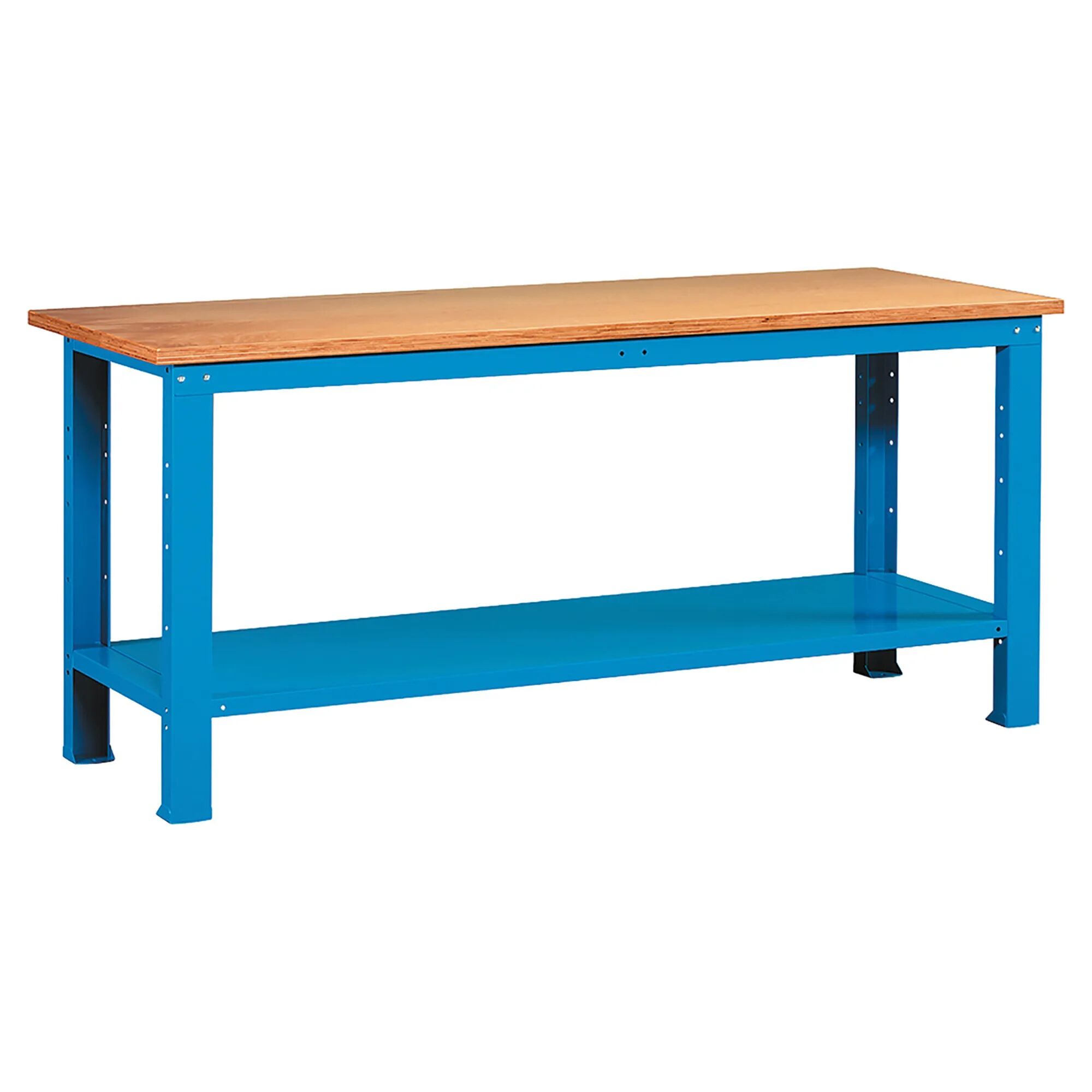 Fami BANCO DA LAVORO 200x75x88 cm SMONTATO PIANO MULTIPLEX COLORE BLU (LxPxH)