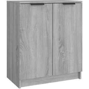 vidaXL Schoenenkast 59x35x70 cm bewerkt hout grijs sonoma eikenkleurig