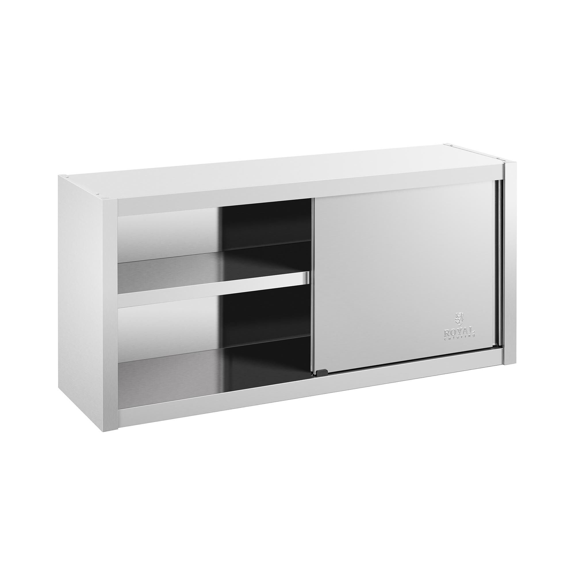 Royal Catering Roestvrijstalen hangkast - 120 x 45 cm RCSSWC-120X45-S