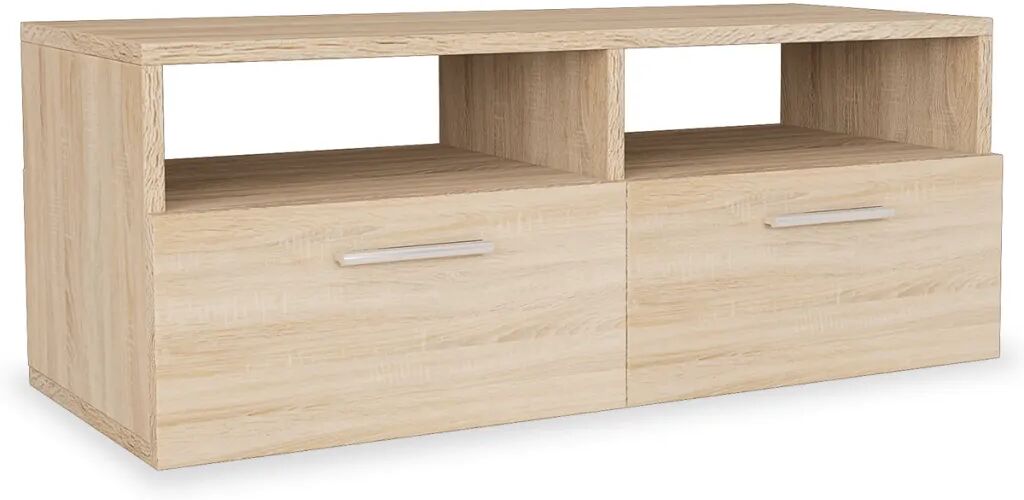 vidaXL Tv-meubel 95x35x36 cm spaanplaat eikenkleurig