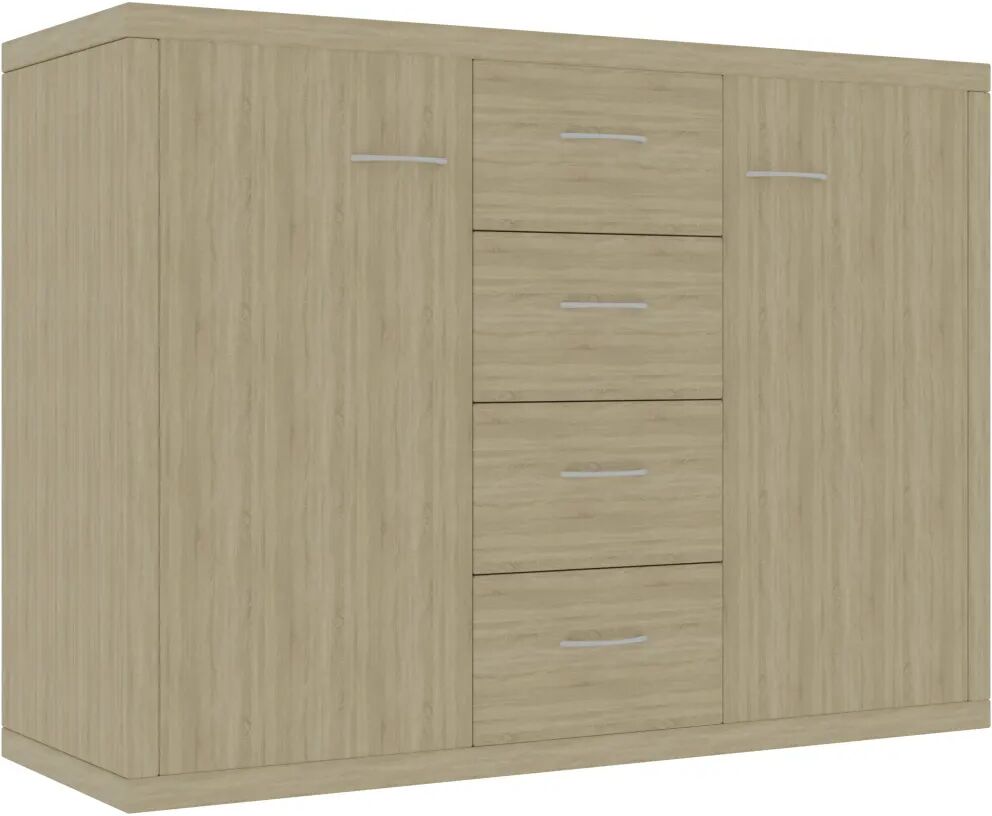 vidaXL Dressoir 88x30x65 cm spaanplaat sonoma eikenkleurig