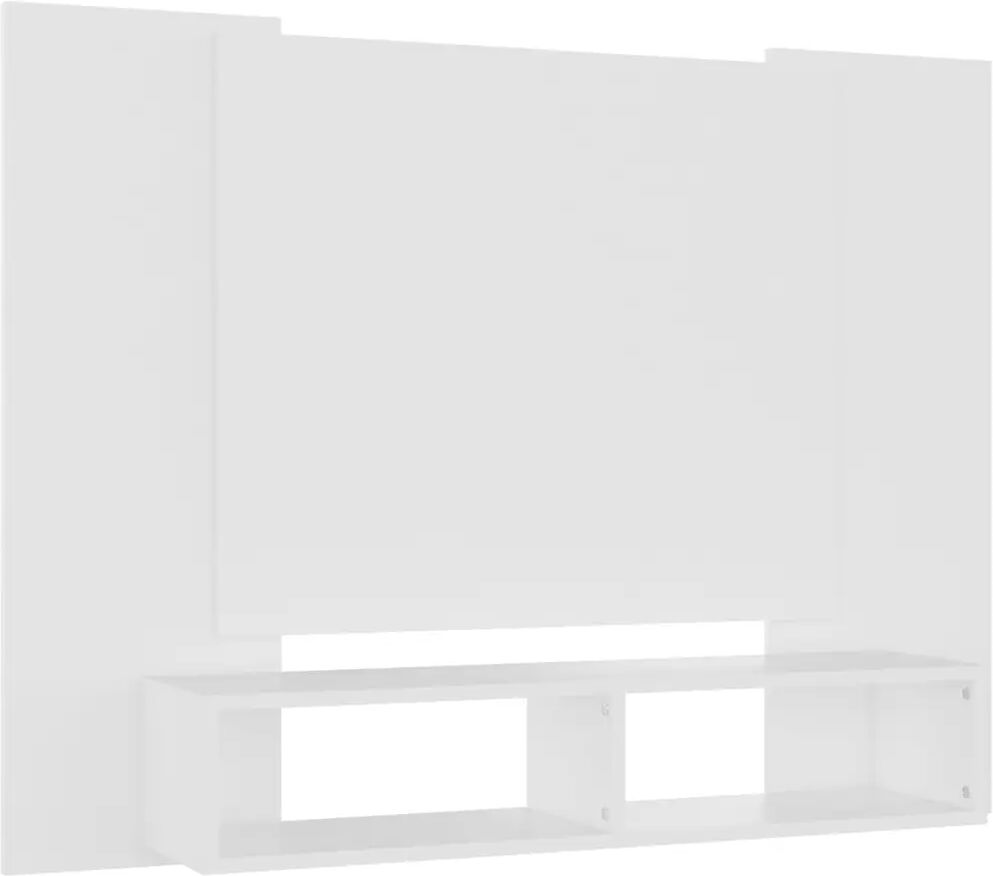 vidaXL Tv-wandmeubel 120x23,5x90 cm spaanplaat wit