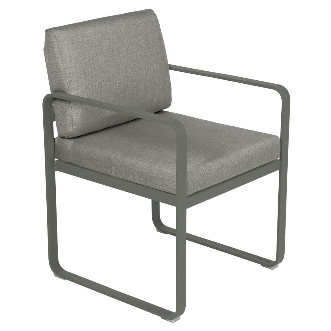 Fermob Bellevie Dining Armchair tuinstoel kussen grey taupe Rosemary