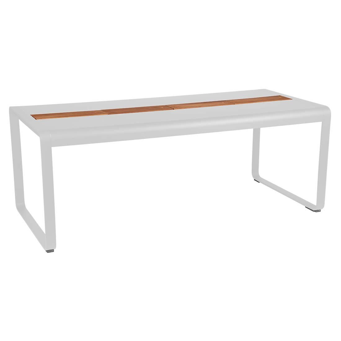 Fermob Bellevie tuintafel 196x90 met opbergruimte Cotton White