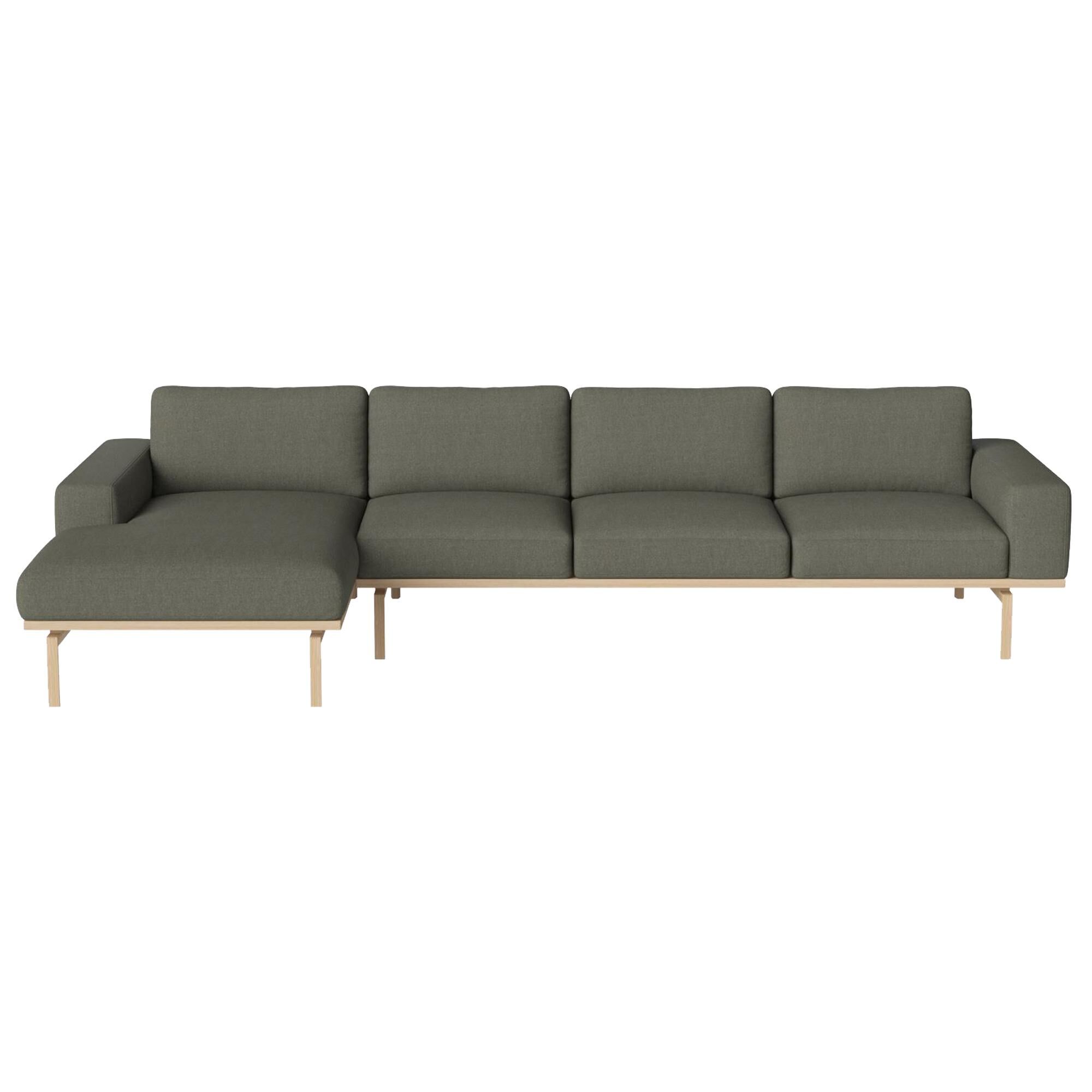 Bolia Elton bank 4-zits met chaise longue links groen