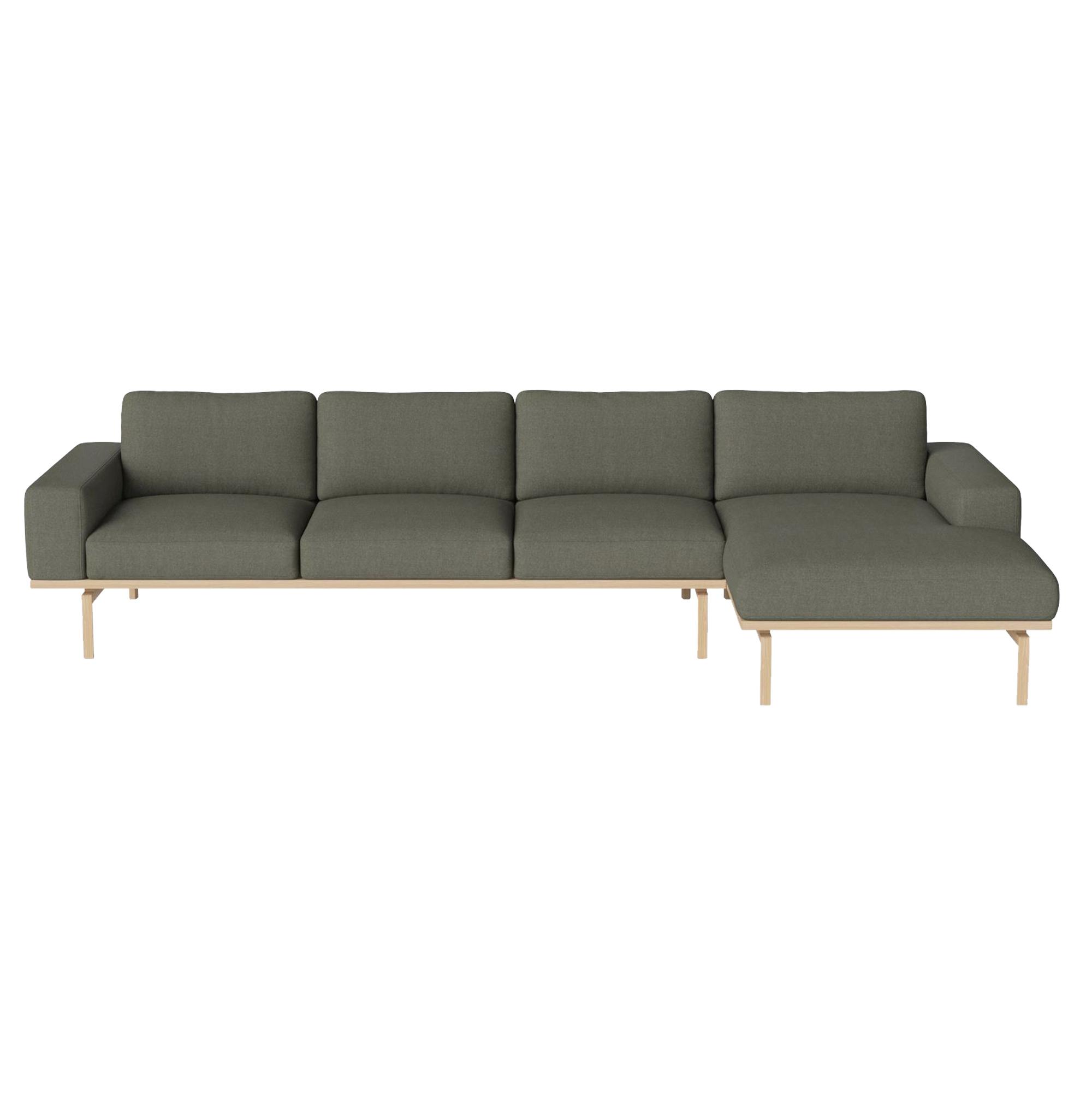 Bolia Elton bank 4-zits met chaise longue rechts groen