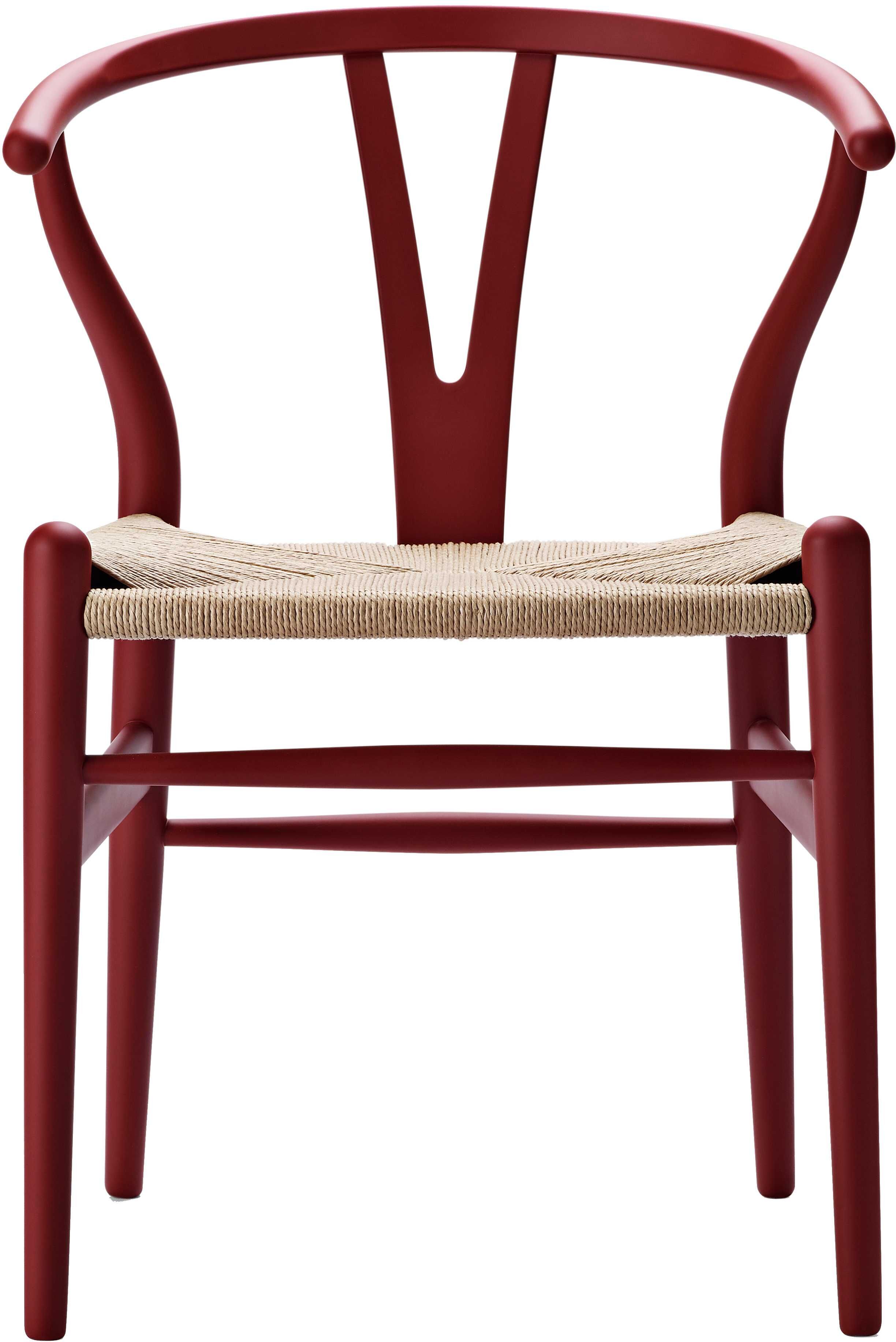 Carl Hansen & Son CH24 Wishbone stoel Special Edition Soft rood