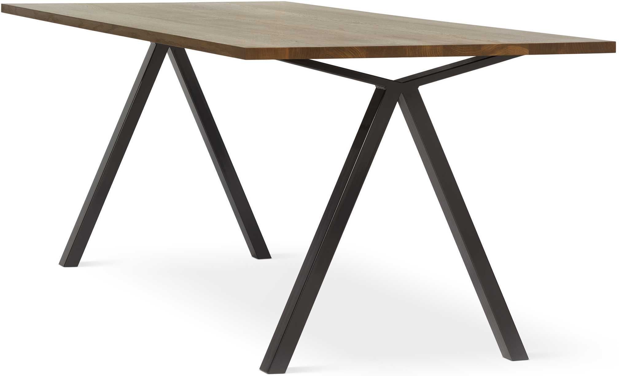 EYYE Rixx tafel 220x90 met rechte hoeken Renard gelakt eiken