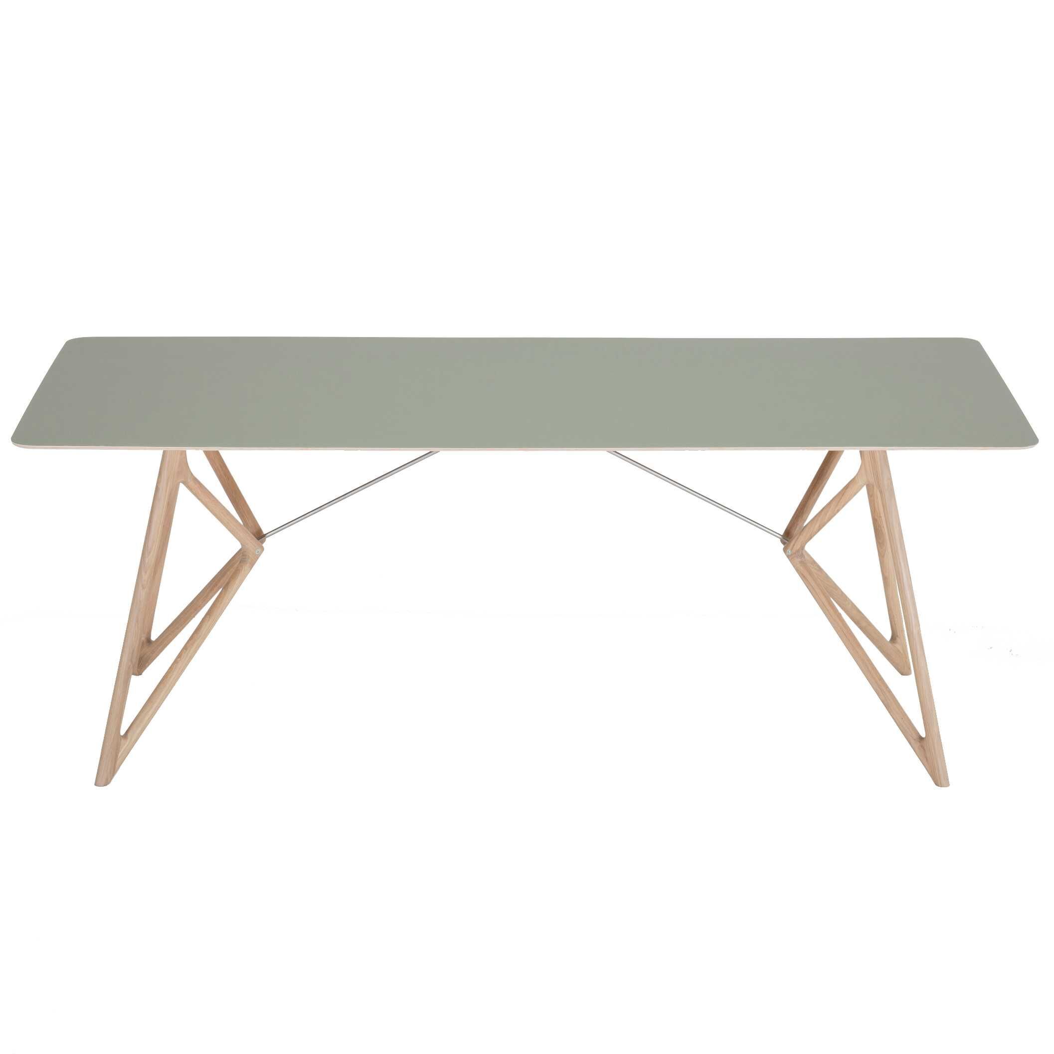 Gazzda Tink Tafel linoleum 200x90 whitewash Dark Olive