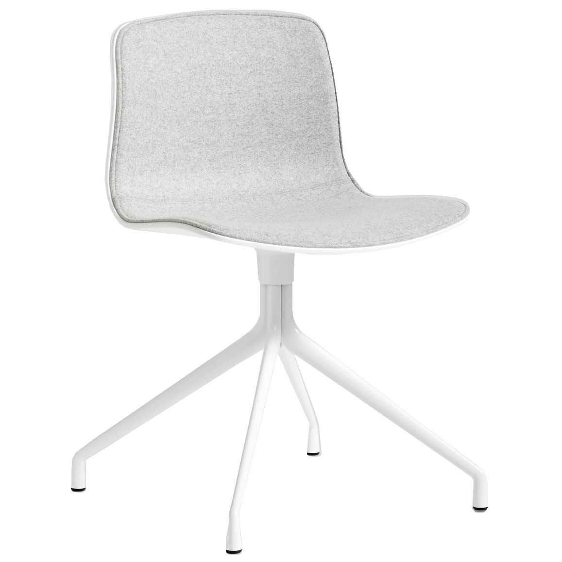 Hay About a Chair AAC10 gestoffeerde stoel onderstel wit kuip White Divina Melange 120