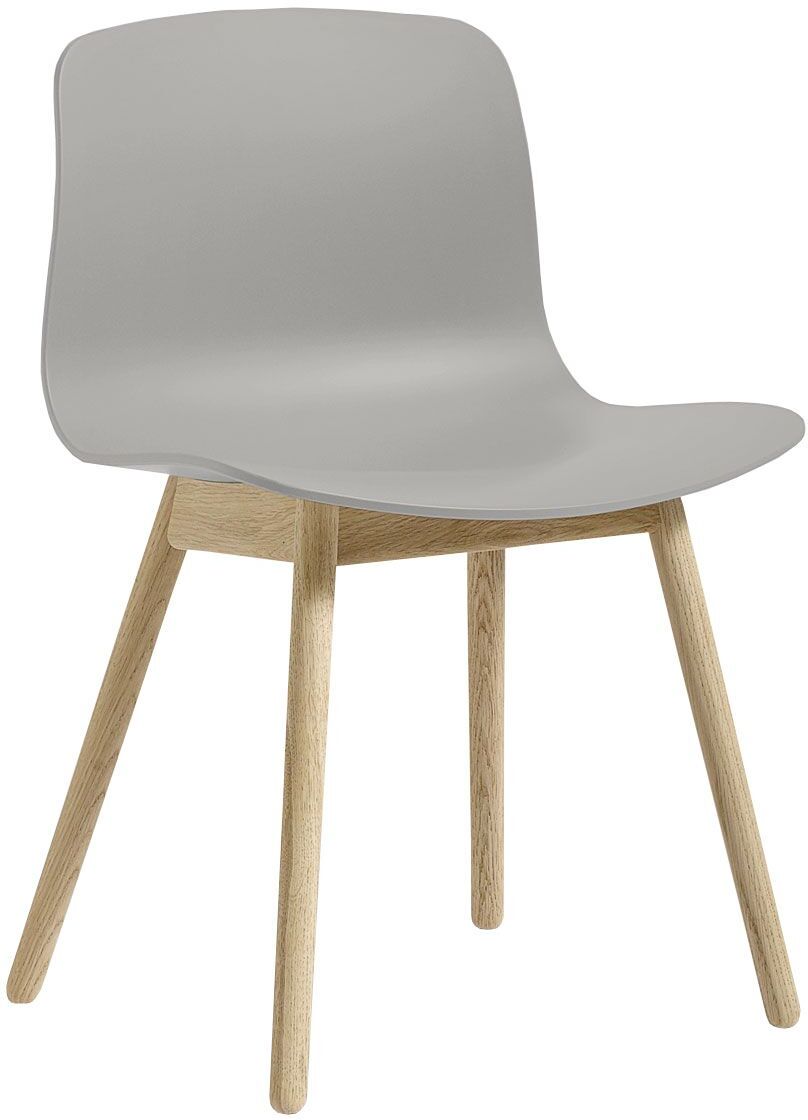 Hay About a Chair AAC12 stoel met gezeept onderstel Concrete Grey